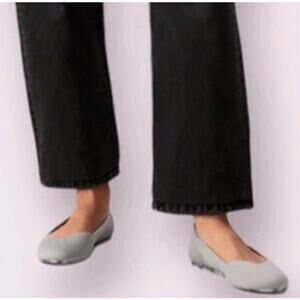 Rothy’s Women’s Ballet Flats 7.5 Rounded Toe V-Vamp Washable Slip On Tan Neutral